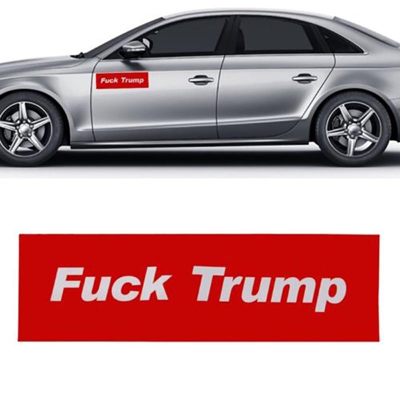 Red Trump Letter Car Motorcycle Vinyl Bumper Decal Sticker President Campaign