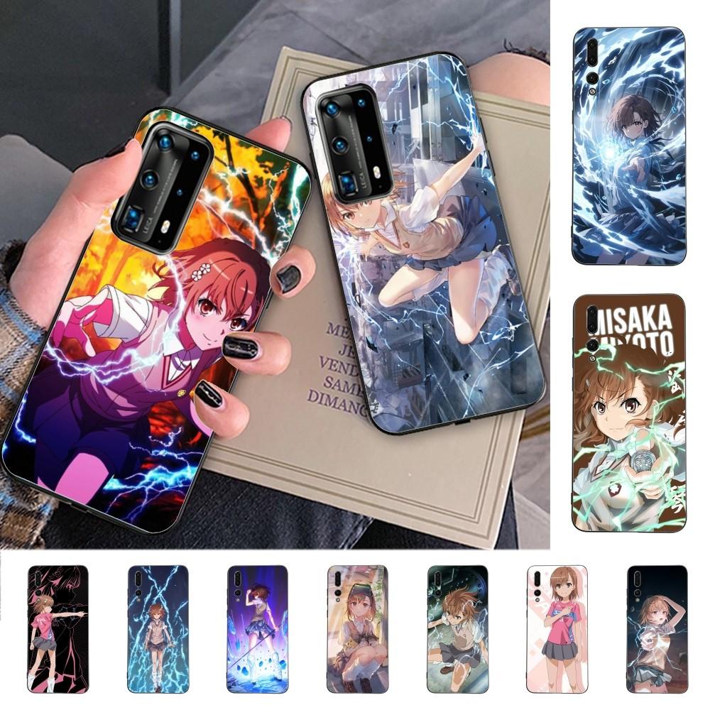 Anime M-Misaka Mikoto Cute Phone Case For Huawei P 8 9 10 20 30 40 50 Pro Lite Psmart Honor 10 Lite 70 Mate 20lite