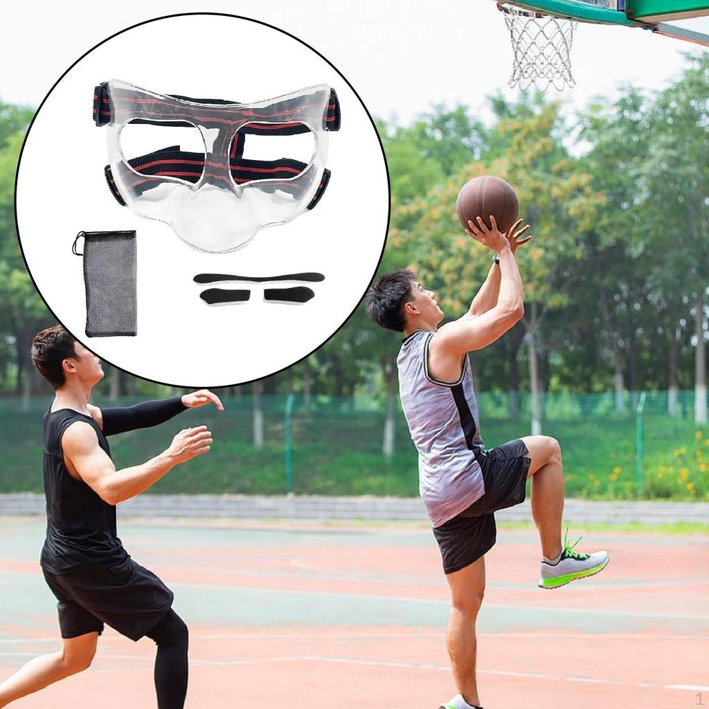 Face Guard for Injured Nose, Adjustable Foam Padding Sports Activities