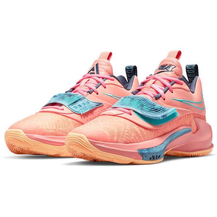 Nike Zoom Freak 3 Stay Freaky Кроссовки унисекс Оранжевый Crimson-Bliss Dynamic-Turquoise DA0694-600
