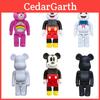 Bearbrick 400% Коллекционная фигурка из ПВХ Сорвиголовы Микки Медведь Строительный блок Модная игрушка