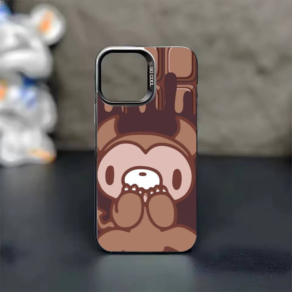G-Gloomy Cute Bear wallpaper Phone Case For iPhone 17 16 15 14 13 12 11 Pro Max Plus Silver candy Matte Cover