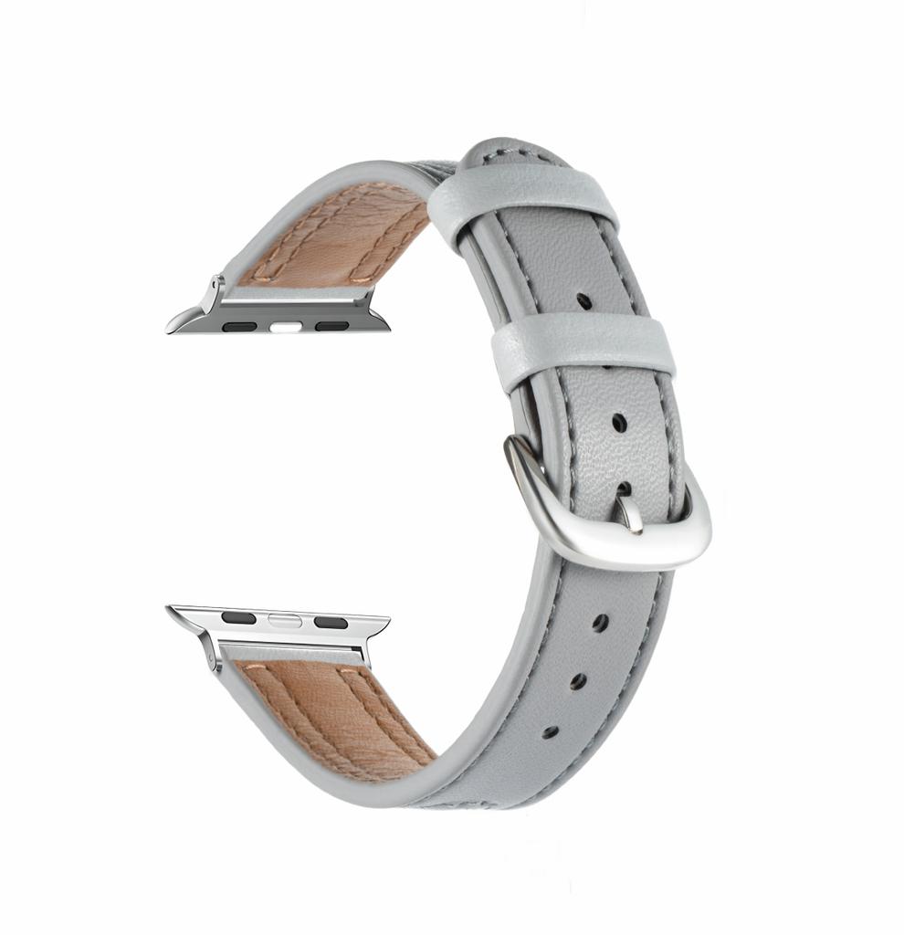 High quality leather loop For Apple Watch band women 11/10/9/8/7/6/5/4/3/2/1 SE 38mm 40mm 41mm 42mm 44mm 45mm 46mm 49mm Strap