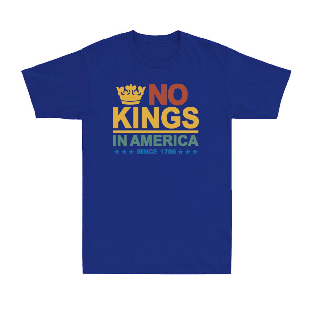 No Kings In America Democracy No Kings Funny Political Joke Unisexs Tshirt