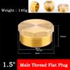 1 шт. BSP 1/8"~2" Резьба внутренняя/наружная Латунный Трубный Шестигранная Головка Латунная Заглушка/ Торцевая Крышка/ Пробка Сантехнический Фитинг Соединитель Адаптер для Крана