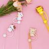 Silicone Sealing Straw Plug Reusable Drinking Dust Cap Cartoon Plugs Tips Cover