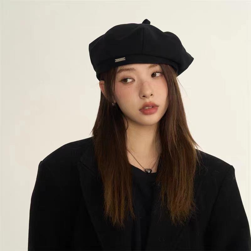 Шерстяной берет с маленьким лицом для детей, японский темперамент, универсальный художник, ретро, большой полевой, британский прилив