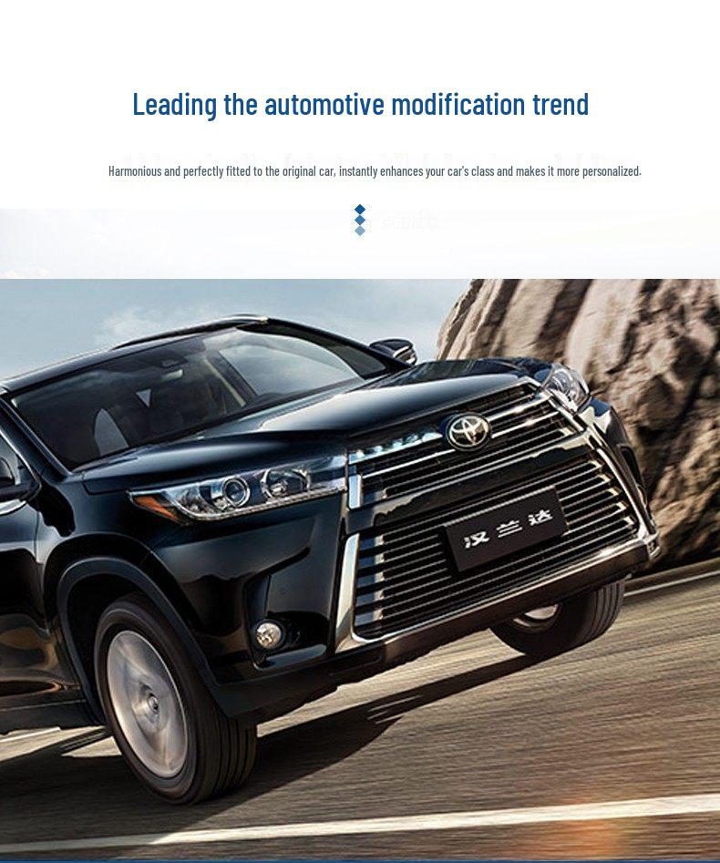 Защита переднего бампера и обвес для Toyota Highlander 2018-2021