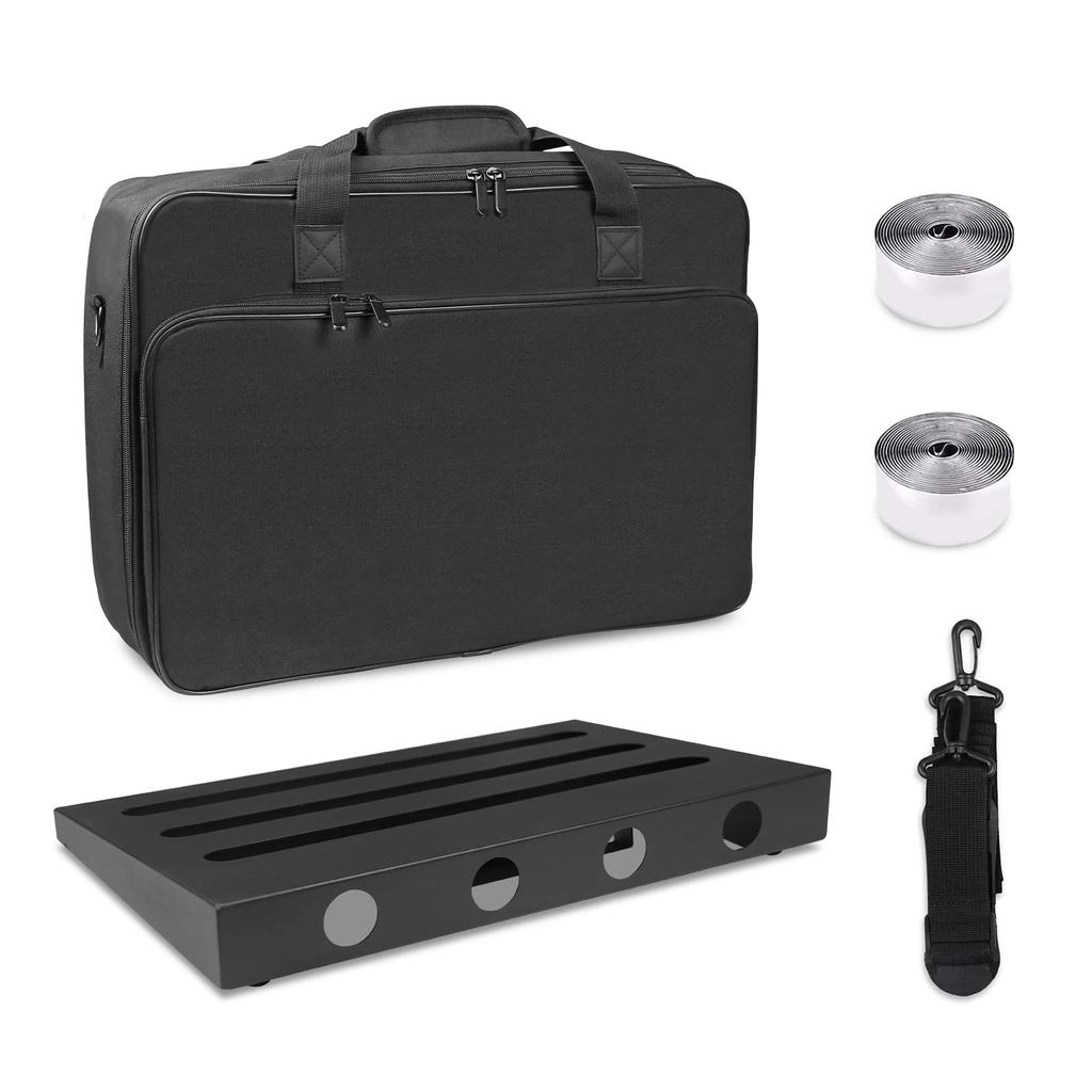 GOKKO Гитарная эффекторная доска Педальная доска Прочный и долговечный легкий с сумкой для хранения (МЛ-455x300x61MM)