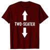 Graphic Cotton Streetwear Short Sleeve Gifts Summer Two-Seater T-shirt Two Seater Funny Adult Humor Dad Joke T Shirts