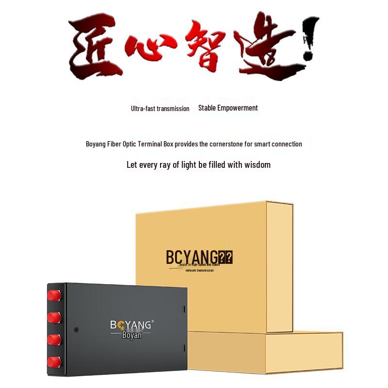BOYANG 4-Port Desktop Fiber Optic Termination Box