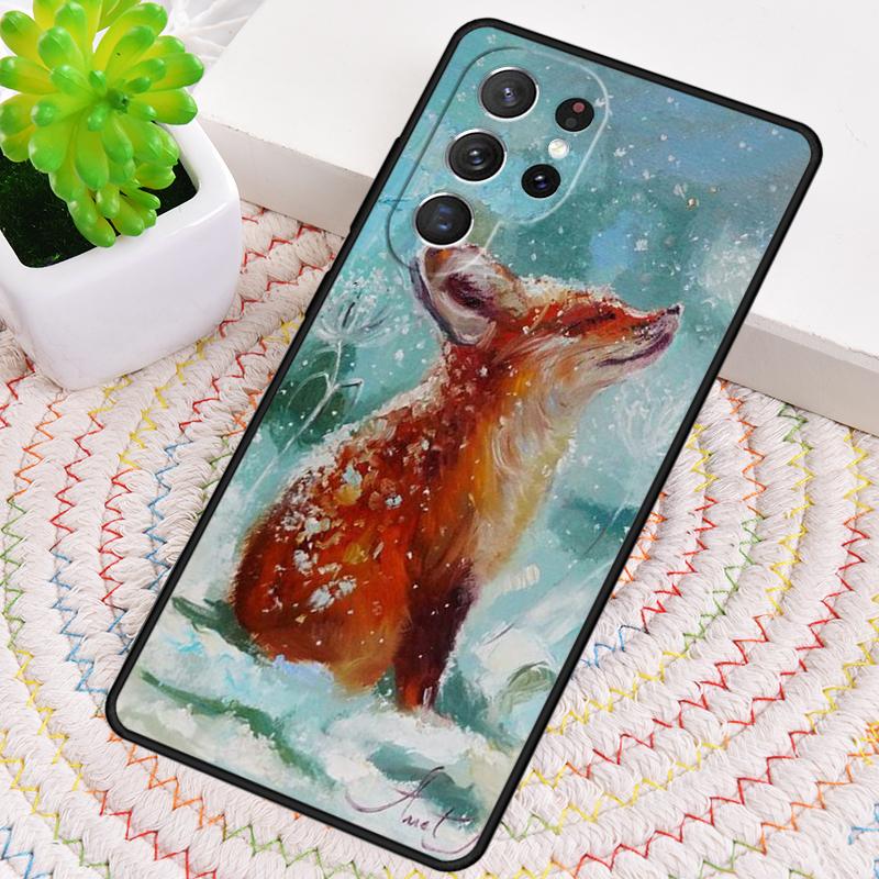 Чехол для телефона с рисунком лисы для Samsung Galaxy note 10 pro S26 Ultra S23 S24 FE S25 S21 S22 PLUS противоударный Cove