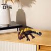 3D-печатная фигурка хамелеона, подвижные глаза, мини-фигурка ящерицы, шарнирная модель животного, игрушка, украшение для дома, офиса, книжной полки, рабочего стола