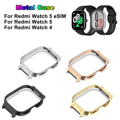 Для Redmi Watch 5 eSIM Fit 20 мм Металлический защитный чехол-накладка Защитная накладка Бампер Чехлы из нержавеющей стали для Redmi Watch 4