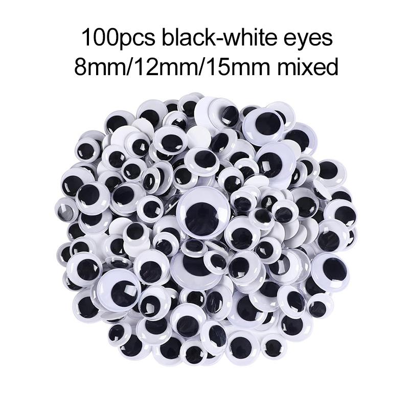 Children Handmade Material Set Puzzle Handicraft Toys Twisting Rod Plush Ball Simulated Eye Button Patch Paper Cuttings TMZ