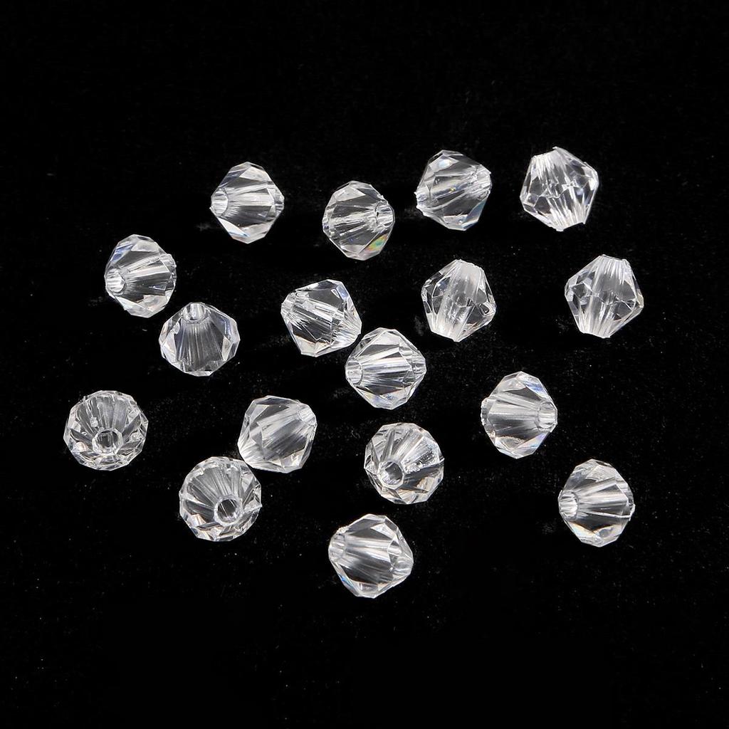 4-10 мм австрийские граненые двухконусные хрустальные акриловые свободные бусины-разделители DIY Изготовление ювелирных изделий