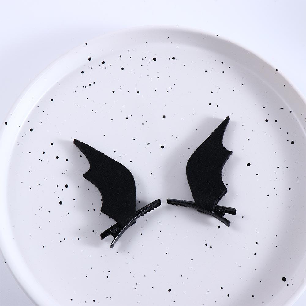 Trendy Dress-up Halloween Gift Women Costume Cosplay Hair Accessories Bat Wings Hairpins Hair Clips