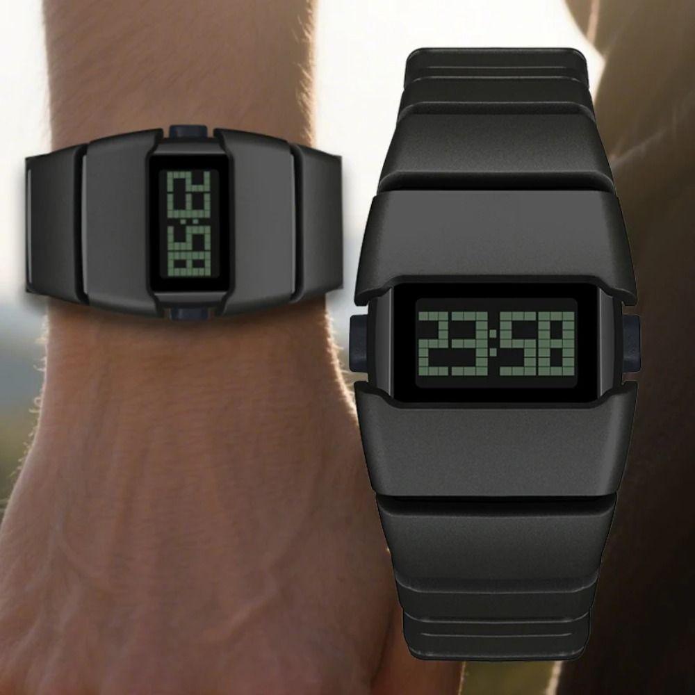 Silicone Watch Strap LED Electronic Watch Waterproof Sports Watch Unisex Style