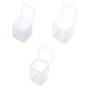 Transparent Plastic Hardware Case Jewelry Organizer Case Small Storage Box Beads Container Pill Chip Box