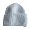 Шерстяная вязаная шапка однотонная бесшовная зимняя шапка-бини для улицы, спорта, рыбалки, катания на лыжах, пешего туризма, сноубординга
