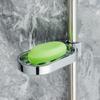 Adjustable For 2.2/2.4/2.5cm Home Rail Slide Soap Dish Silver Soap Holder Plate Bath Shower Home Bathroom Fixture