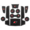 Для Toyota Corolla 2019 - 2025 GR Gate Slot Cup Mat Anti-Slip Door Groove Pad Accessories Non-Slip Mats Coasters