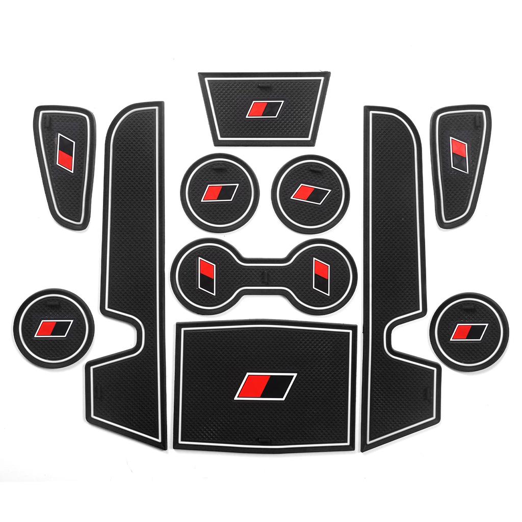 Для Toyota Corolla 2019 - 2025 GR Gate Slot Cup Mat Anti-Slip Door Groove Pad Accessories Non-Slip Mats Coasters