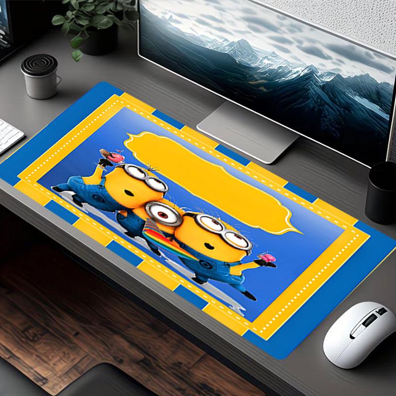 Minions Print Mouse Pad, for Keyboard Pad Laptop PC Mat for Office Home Use, Desk Decor, Perfect Birthday Gift for Gamers