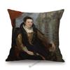 French Madame British Duchess Princess Rococo Oil Painting Art Royal Court Hotel Lobby Wall Decoration Pillow Case Cushion Cover