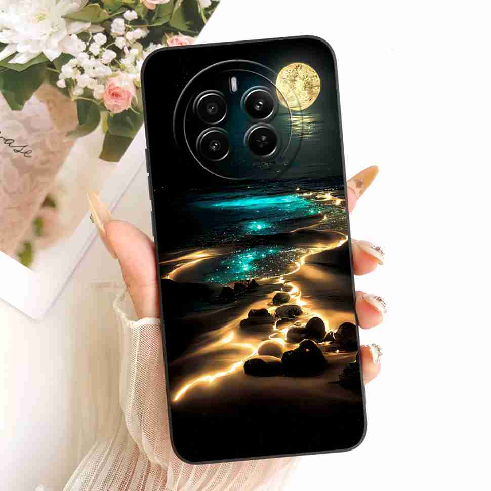 Чехол для Realme 12 Pro 5G, цветная цветочная задняя крышка, мягкий силиконовый чехол для телефона для Realme 12 Realme12 Pro RMX3842 Сумки Coque Capa