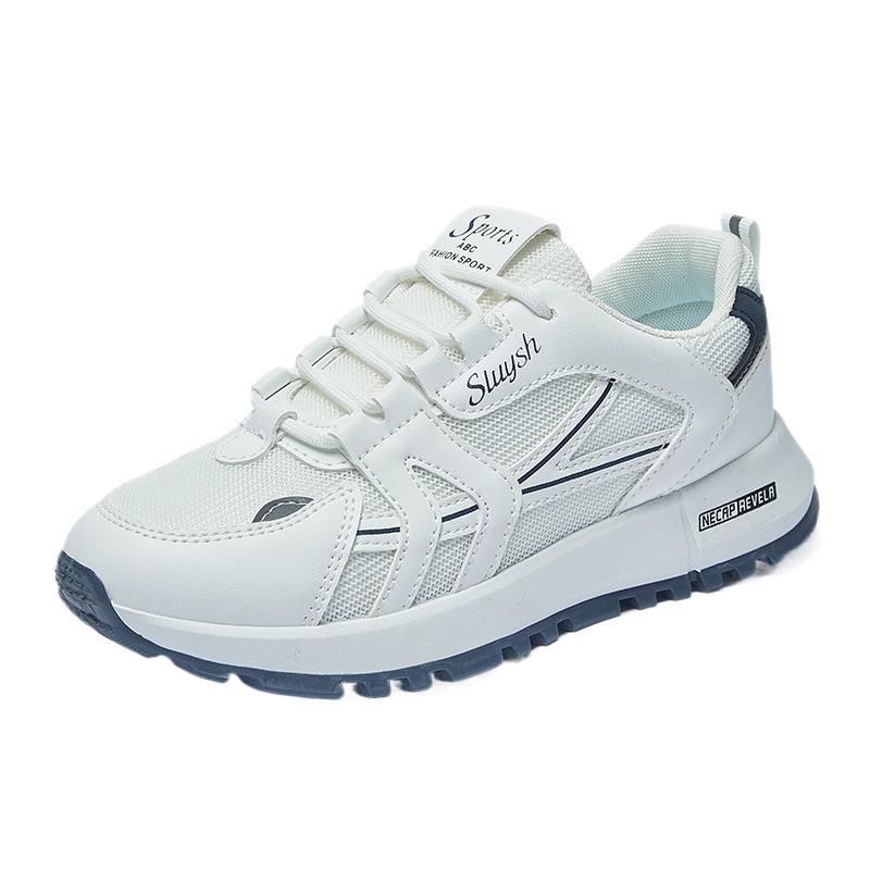 Ins корейская версия кроссовок Форрест Гамп для женской осени 2025 года дышащие новые студенческие беговые спортивные и повседневные белые кроссовки A099-2