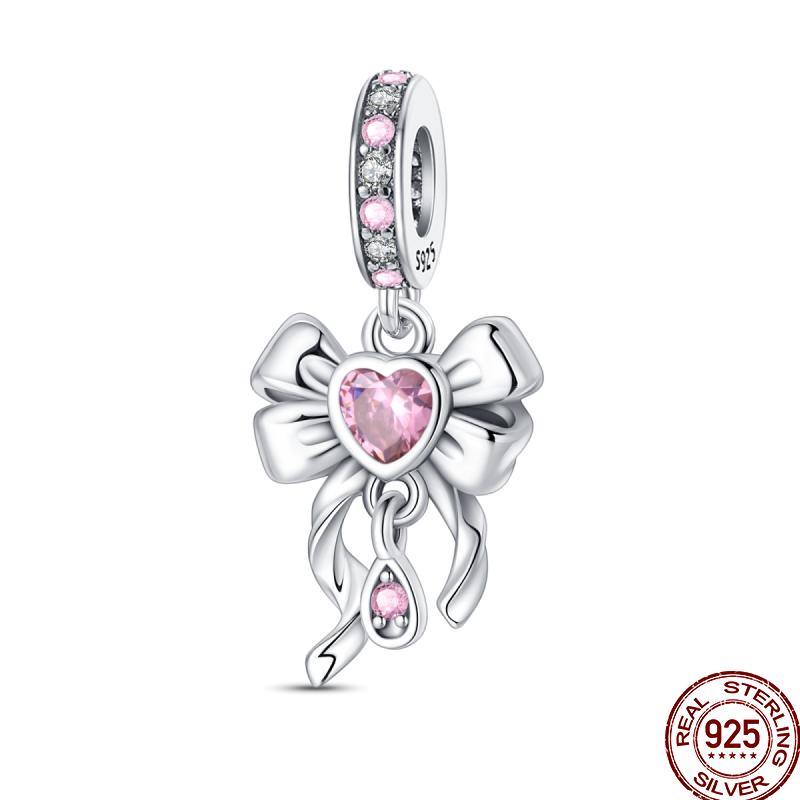 Copper Pure Pink Love Puppy Pet Pink Perfume Pendant Beads Suitable For 3Mm Original Bracelet Diy Jewelry