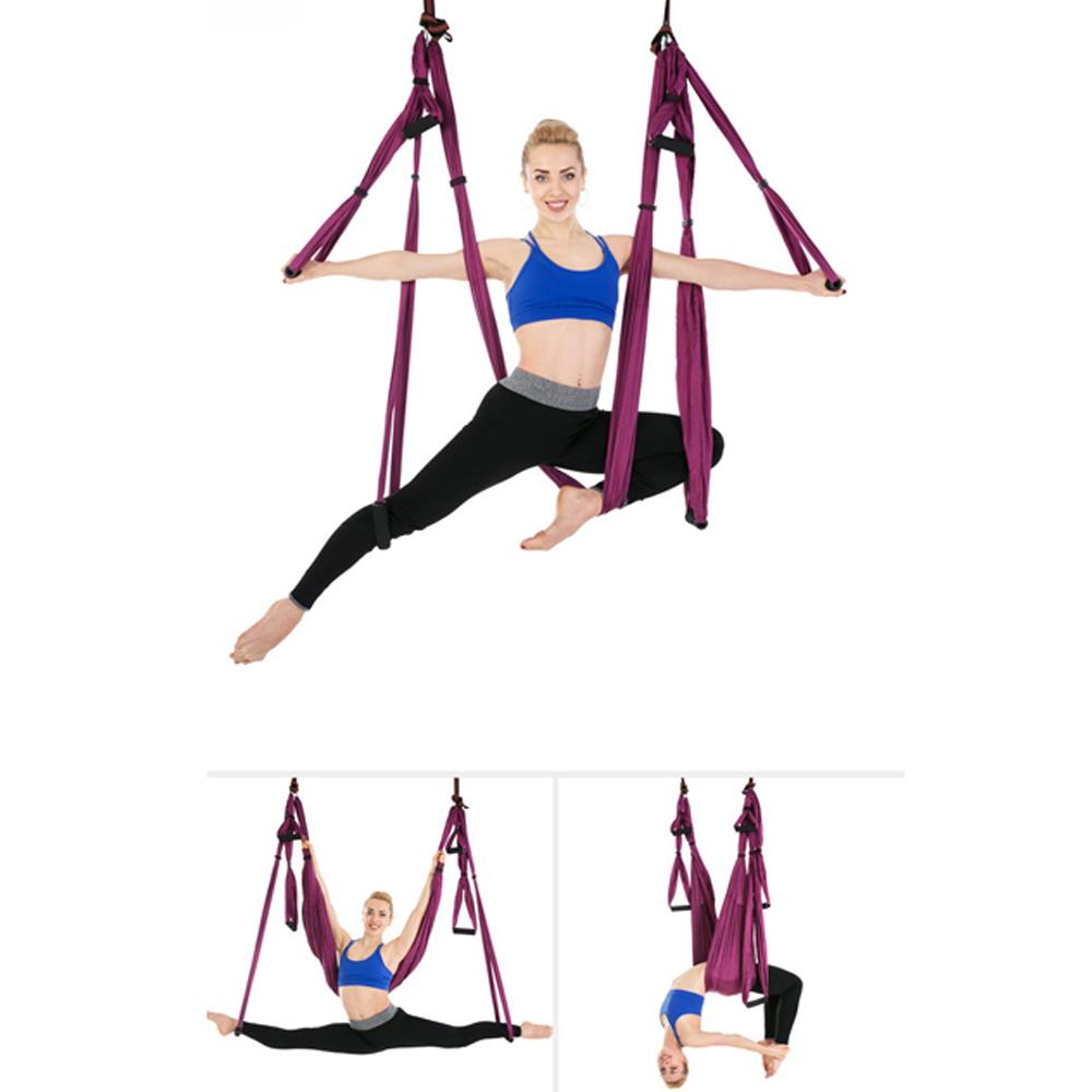 Антигравитационный воздушный гамак для йоги, набор ремней для инверсионных упражнений, премиальный воздушный шелковый пояс для йоги, качелей, пилатеса, домашний фитнес 250*150 см