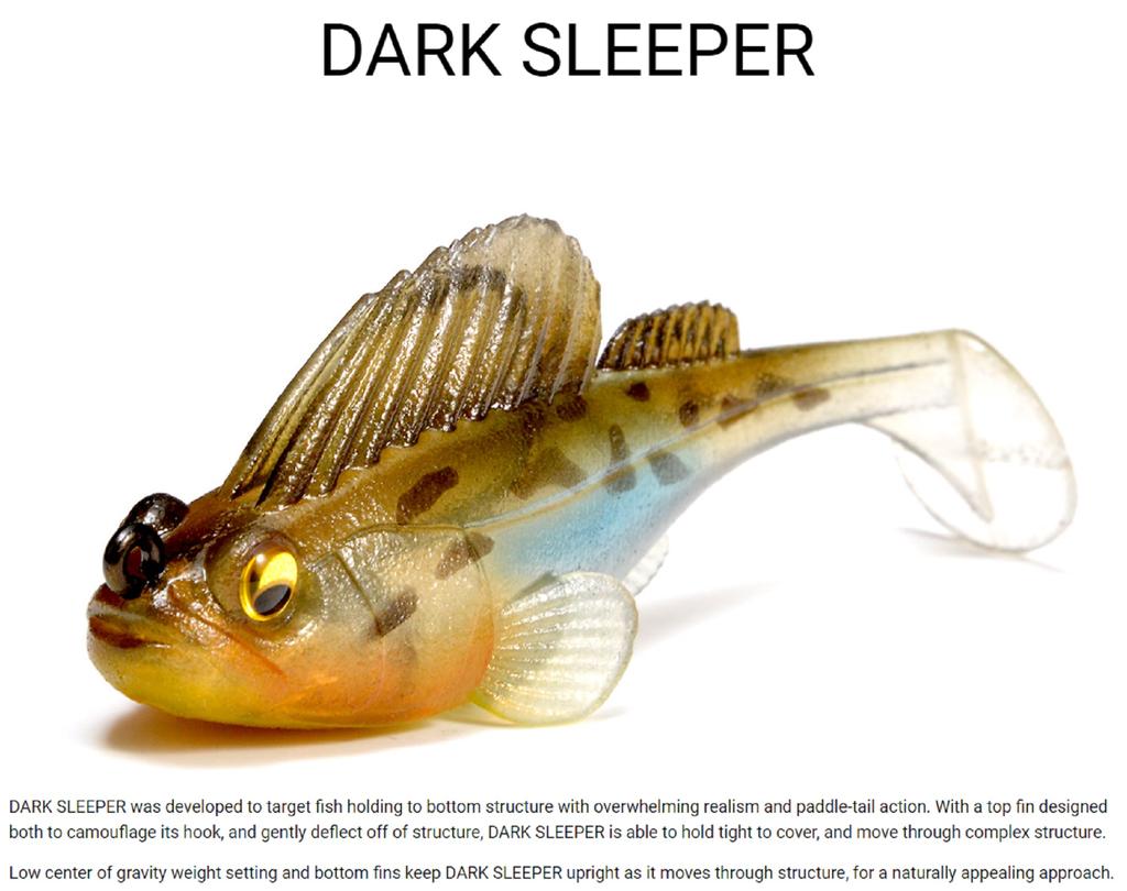 Megabass Мягкая приманка Dark Sleeper 3 дюйма 3/4 унции Ширауо (1226)