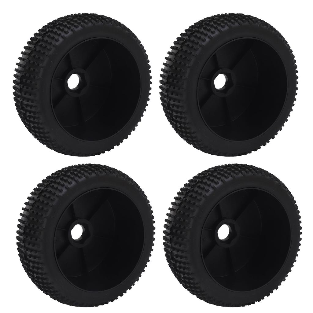 4Pcs RC Car Tire 112 Mm Diameter Rubber Tire Plastic Hub Universal RC Car Wheel Tire for 1/8 Models