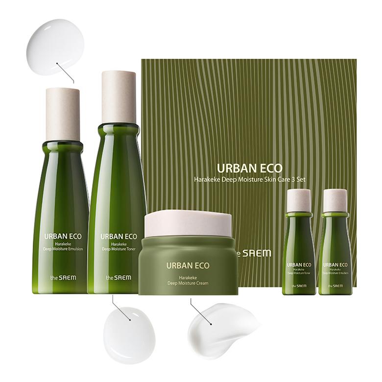 The Saem Urban Eco Harakeke Набор для глубокого увлажнения кожи, 5 предметов