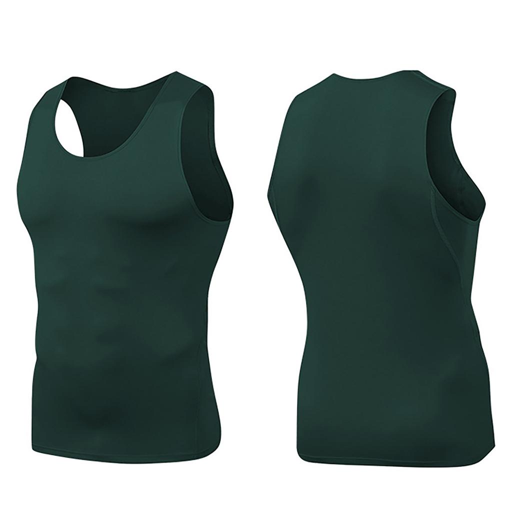 1/3PC Mens Quick Drying Compression Shirt Slimming Body Shaper Vest Workout Tank Tops Abs Abdomen Undershirts