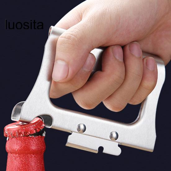 Многофункциональная открывалка для консервных банок из нержавеющей стали, легкая открывалка для пивных бутылок, кухонные принадлежности