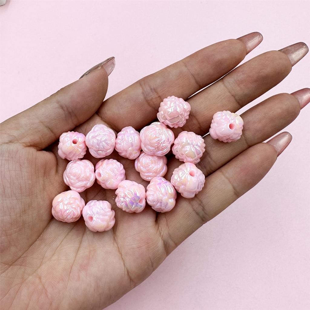 15 шт. 15 мм модные акриловые цветы свободные бусины «сделай сам» для ожерелья, браслетов, изготовления ювелирных изделий