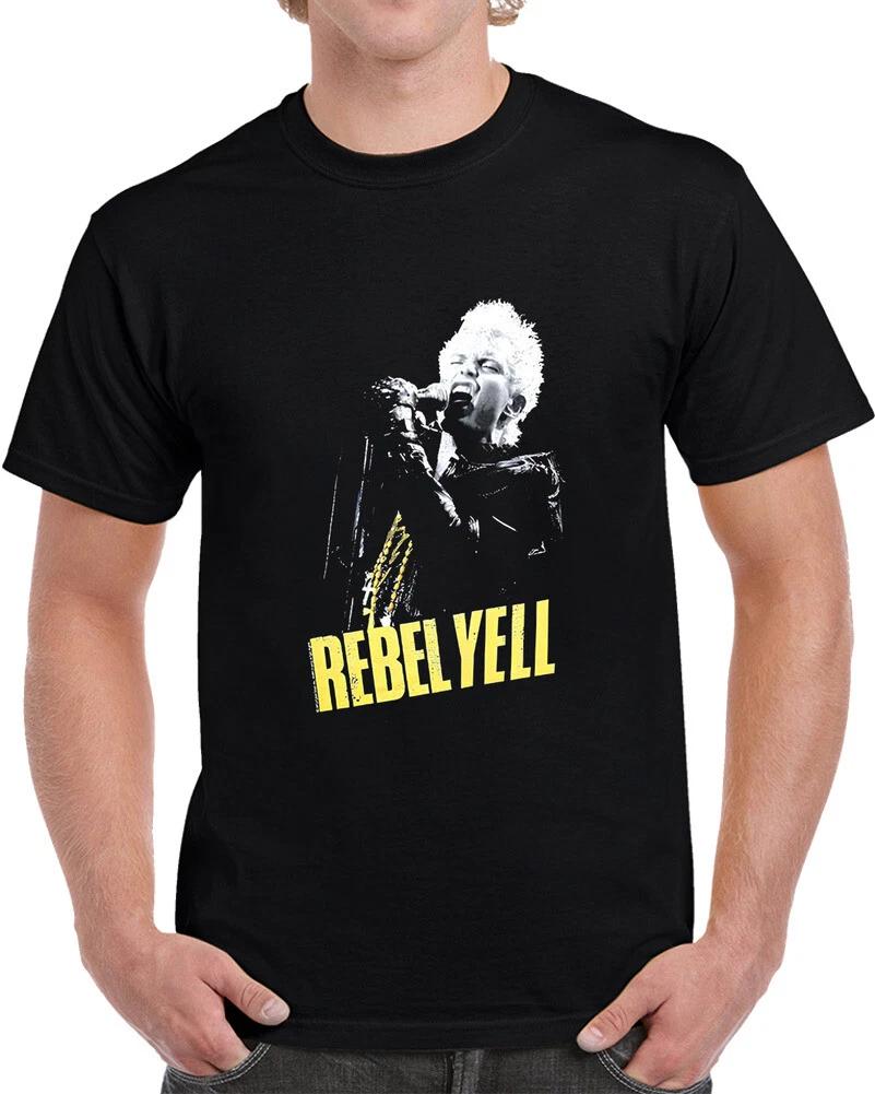 Billy Idol Rebel Yell 100% Cotton T-shirt Mens Womens Tees Top