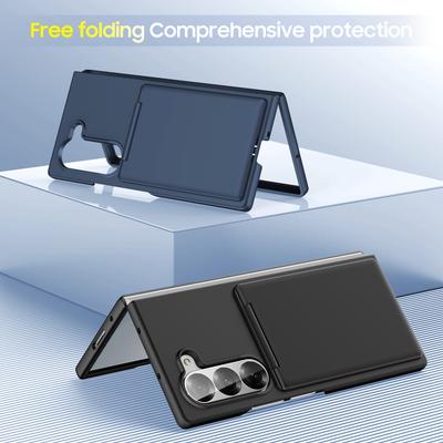Противоударный чехол-книжка из твердого пластика для Samsung Galaxy Z Fold7 5G Fold6 Fold 7 Fold5 Fold 6 5 с карманом для карт