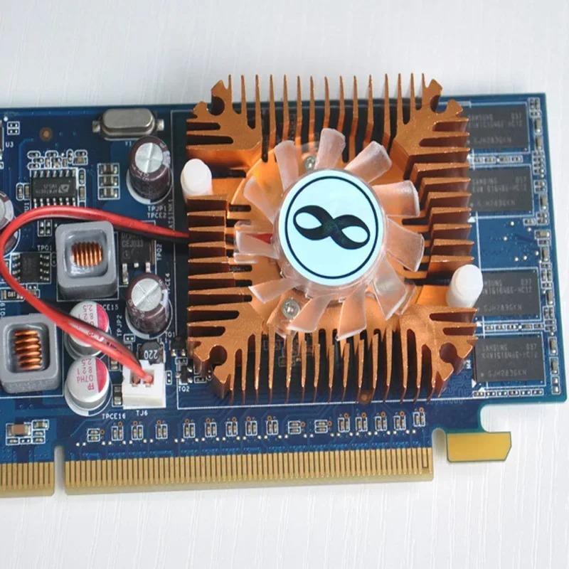 12v Кулер для видеокарты Тихий вентилятор охлаждения GPU Вентилятор воздушного охлаждения для видеокарты Прецизионные подшипники Теплопроводность Анодированный 55 мм