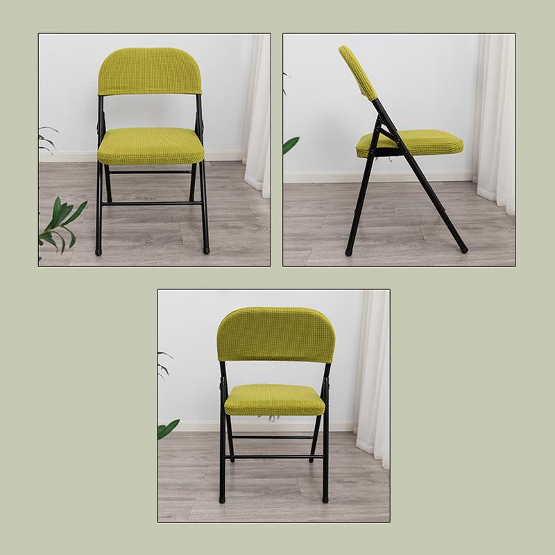 1 комплект, чехол для стула, складной стул для обеденного стола, чехлы для спинки стула, чехол для офисного компьютера, пылезащитный эластичный чехол для стула