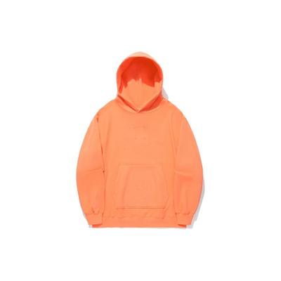 Li Ning Vital Series однотонный свободный свитер с капюшоном унисекс толстовки Cloud-Brocade-Orange AWDU327-4