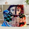 1PC Anime Slayer Adventure  Flannel Blanket Gift, Suitable for Both Men And Women, Soft Ideal for Beds And Sofa, Birthday Or Christmas Gift