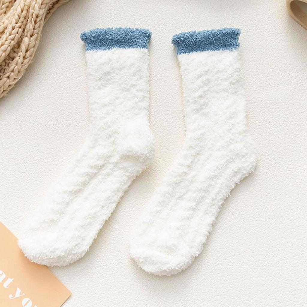 Fashion Keep Warm Women Fashion Patchwork Ladies Patchwork Thick Socks