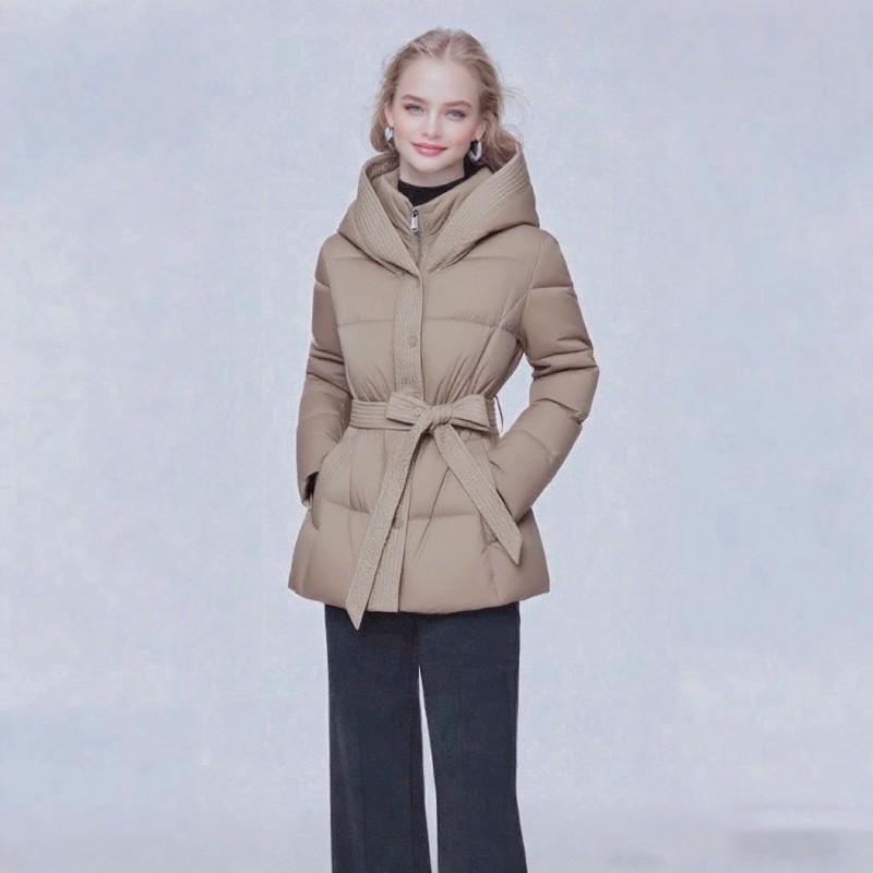 Womens Short Puffer Coat Winter Thick Warm Cotton-Padded Jacket Loose Fit Hooded Petite Plus Size