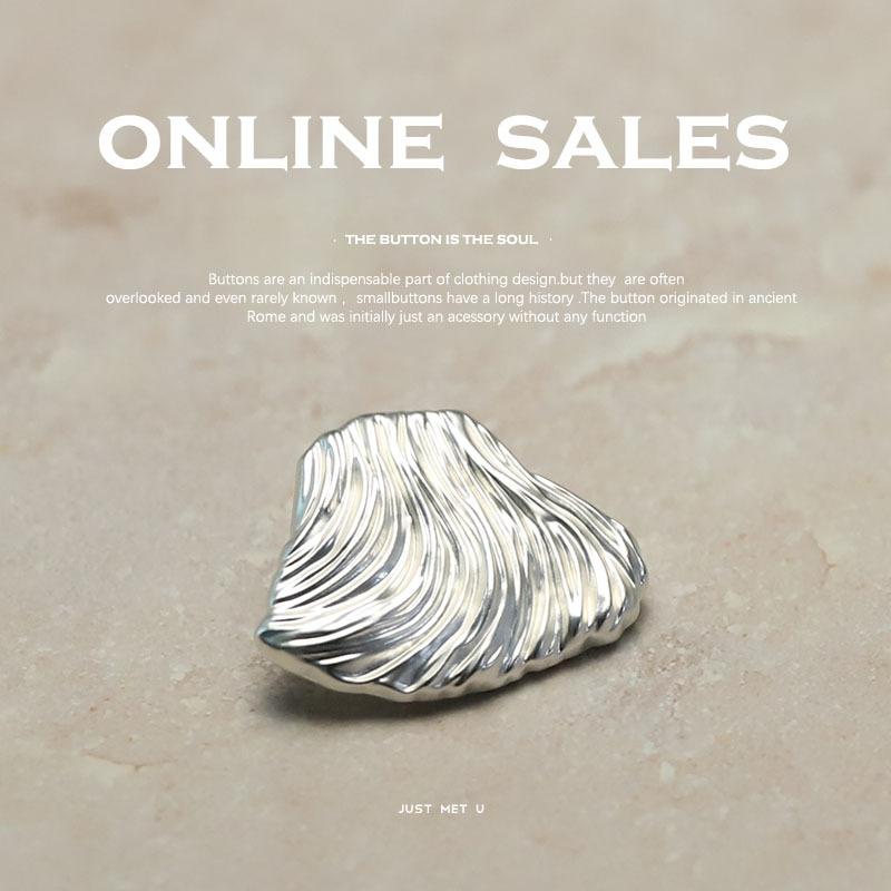 10Pcs Shell Shape Metal Buttons For Needlework Womens Dresses Sewing Accessories Elegant DIY Apparel Sewing Supplies Decoration