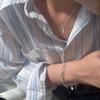 100% Solid 925 Sterling Silver Metal Bracelet for Women Vintage Handmade Hollow Bracelets Birthday ChristmasGift
