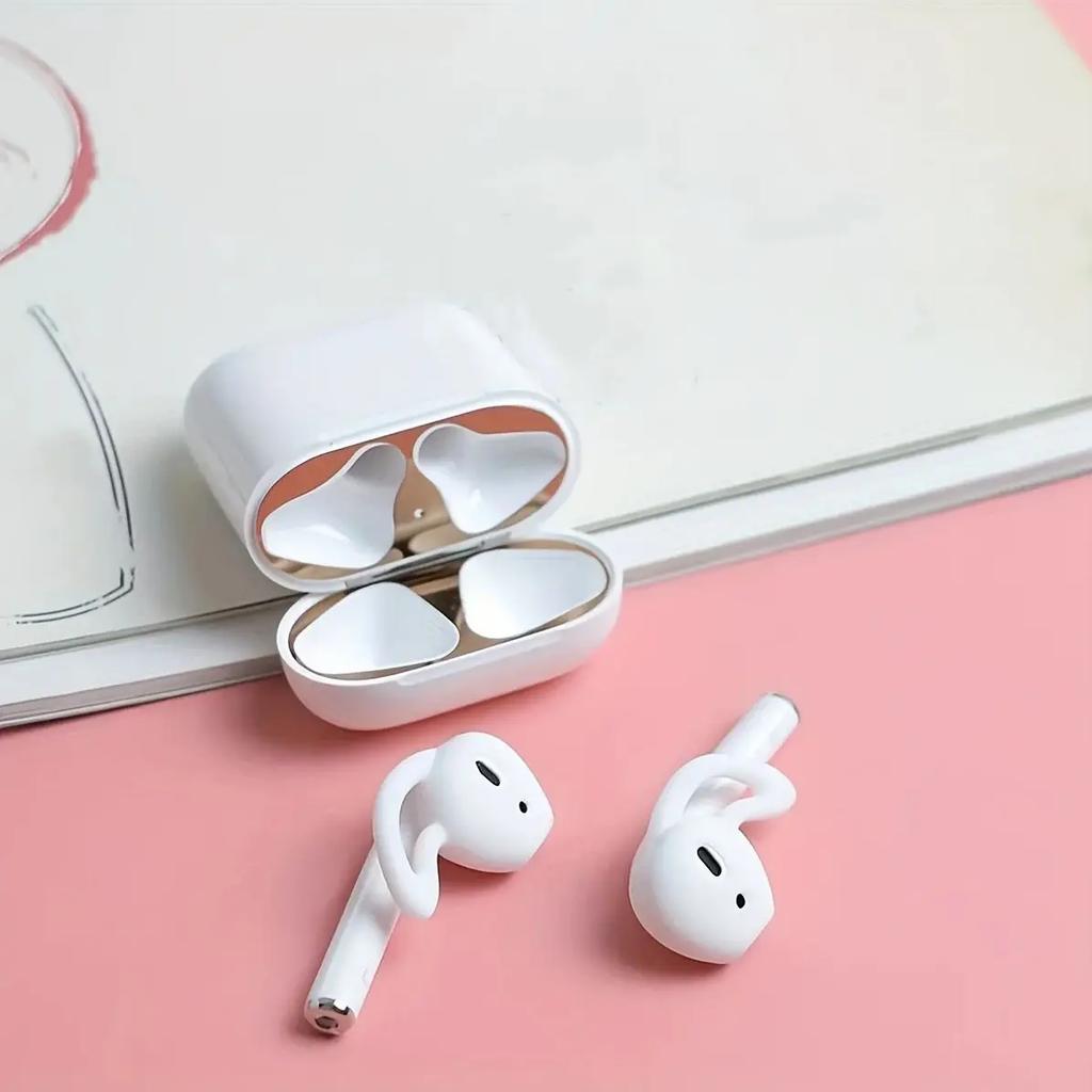 3 пары - Амбушюры для Airpods 2 Беспроводные Bluetooth Для наушников Iphone Подушечки Силиконовые накладки на уши Чехол Амбушюры Вкладыши